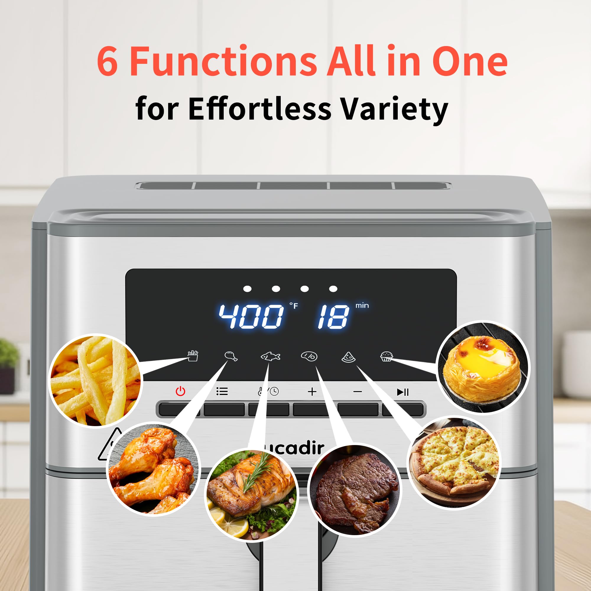 キッチン家電 Air Fryer Amazon.com: Air Fryer 6 Quart, Airfryer with All Metal